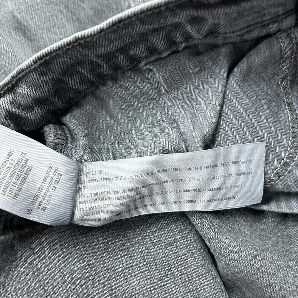Abercrombie Fitch‎ 90s Straight Ultra High Rise Jeans Womens Size 26 Gray
